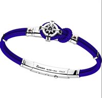 Pulsera Zancan Hombre in Plata EXB864R-BL - EXB864R-BL